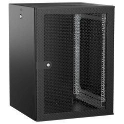 ITK UNITBOX W Шкаф настенный 15U 600х600мм дверь перфорированная черный