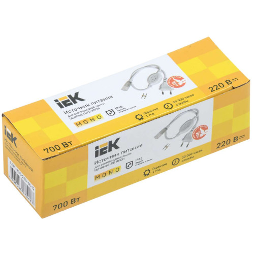 Драйвер LED ИПСН 700Вт 220В 12мм MONO IP65 IEK