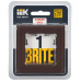 BRITE Рамка 1 -местная РУ-1-2-БрТБ стекло темная бронза IEK