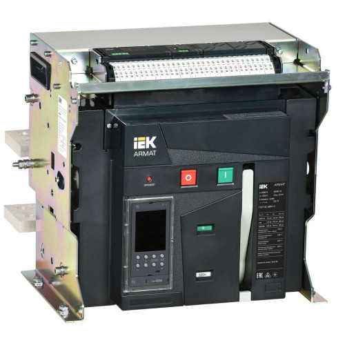 ARMAT AR-A4V TD40 3P F HR Выключатель автоматический воздушный 125кА расцепитель TD 4000А 3P стационарный с аксессуарами ~220-240В: реле отключения, реле включения, моторный привод IEK