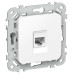 FLITE Розетка компьютерная RJ45 категория 5Е UTP РК5е-1-0-ФлБ белый IEK