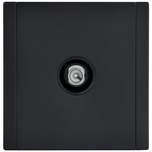 FORTE&PIANO Розетка TV проходная FP129M металл черный IEK FORTE&PIANO Розетка TV проходная FP129M металл черный IEK