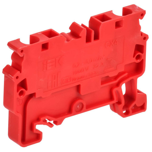 ARMAFIX Клемма пружинная CX4 проходн. красная IEK ARMAFIX Клемма пружинная CX4 проходн. красная IEK