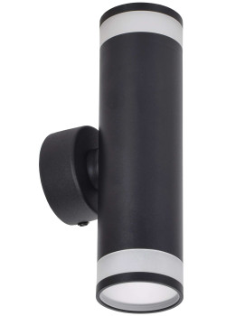 Светильник 4009 накладной настенный под лампу 2хGU10 черный IEK