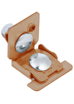 Держатель проводника круглого 6-10мм для фальца 0,6-8мм медь IEK