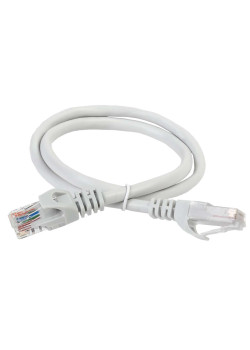 ITK Коммутационный шнур (патч-корд) кат.5E UTP 0,5м серый