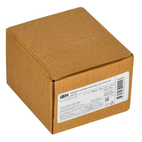 ARMAFIX Клемма пружинная Push In CP 1,5мм2 синяя IEK ARMAFIX Клемма пружинная Push In CP 1,5мм2 синяя IEK