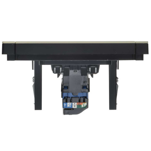 FORTE&PIANO Розетка компьютерная RJ45 кат.6 FP831M металл серый сланец IEK