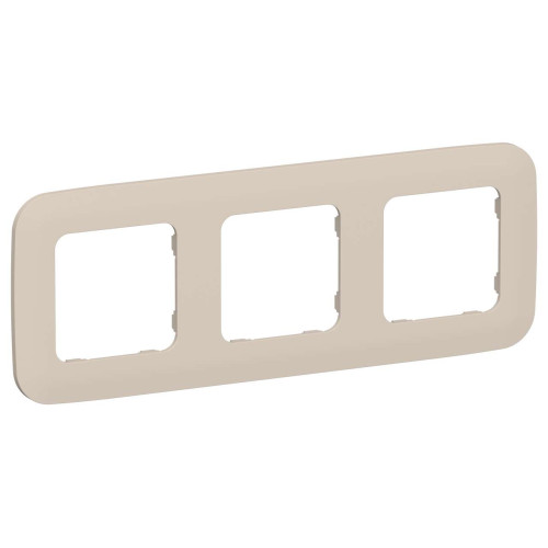 FLITE Рамка 3-местная РУ-3-А-ФлЛ льняной IEK