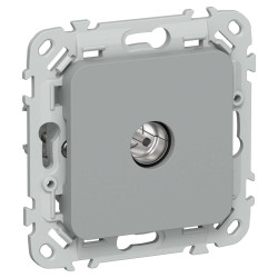 FLITE Розетка TV экранированная проходная тип M РТВм-1-1-2-ФлС серый IEK