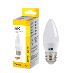 LED Candle C37 7W 3000K E27 IEK