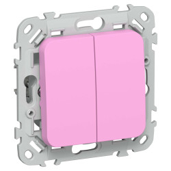 FLITE Выключатель жалюзи с блокировкой 10А ВЖ42-2-0-ФлПр пурпурный IEK