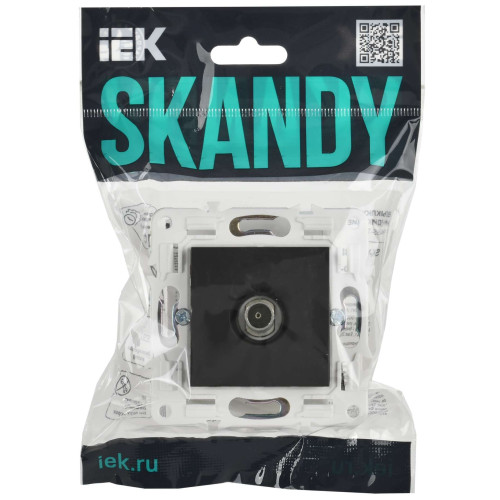 SKANDY Розетка TV оконечная SK-A12T титан IEK