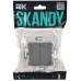 SKANDY Выключатель 2-клавишный перекрестный 10А SK-V06Gr серый IEK
