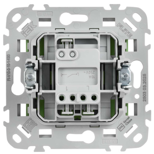 FLITE Выключатель 1-клавишный 10А ВС11-1-0-ФлФ фисташковый IEK