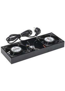 ITK Потолочная вентиляторная панель для шкафов LINEA W 2 вентилятора черная