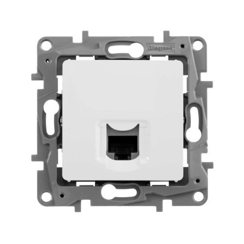 ETIKA Розетка компьютерная RJ45 категория 5Е UTP белый