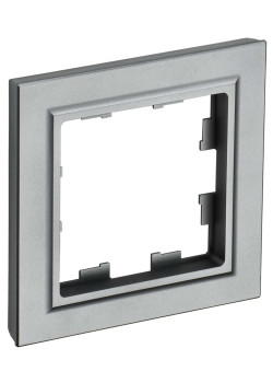 BRITE Рамка 1-местная РУ-1-БрС сталь IEK