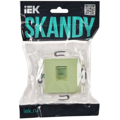 SKANDY Розетка компьютерная RJ45 кат.5E SK-K01G мятный IEK