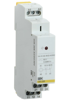 Реле промежуточное модульное OIR 2 контакта 8А 48В AC/DC IEK