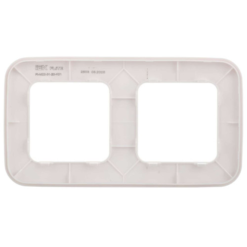 FLITE Рамка 2-местная РУ-2-А-ФлБ белый IEK FLITE Рамка 2-местная РУ-2-А-ФлБ белый IEK