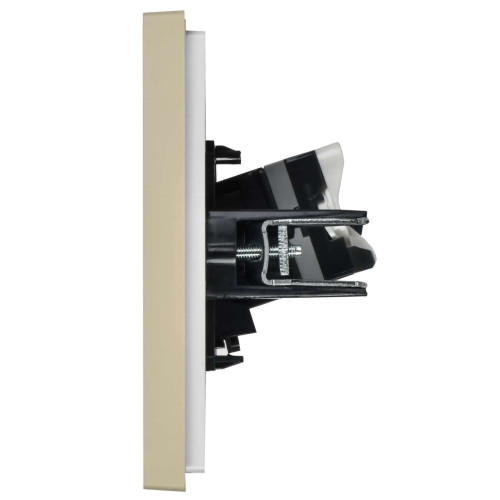 FORTE&PIANO Розетка компьютерная двойная RJ45 кат.5E FP433 ваниль IEK