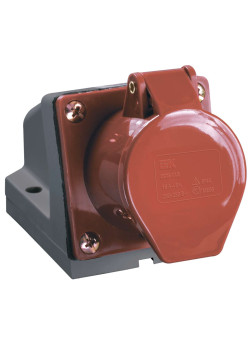 Розетка стационарная ССИ-125 3Р+РЕ+N 32А 380-415В IP44 IEK