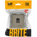 BRITE Розетка компьютерная RJ45 кат.6 РК11-БрШ шампань IEK