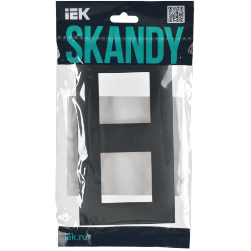SKANDY Рамка 2-местная SK-F02T титан IEK
