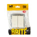 BRITE Выключатель жалюзи 10А ВС10-1-5-БрКр бежевый IEK