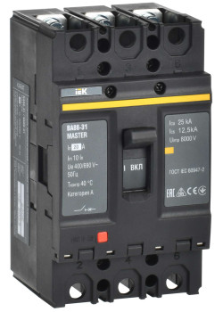 Выключатель автоматический ВА88-31 3Р 20А 25кА MASTER IEK