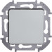 INSPIRIA Выключатель 1-клавишный 10АХ безвинтовое крепление алюминий