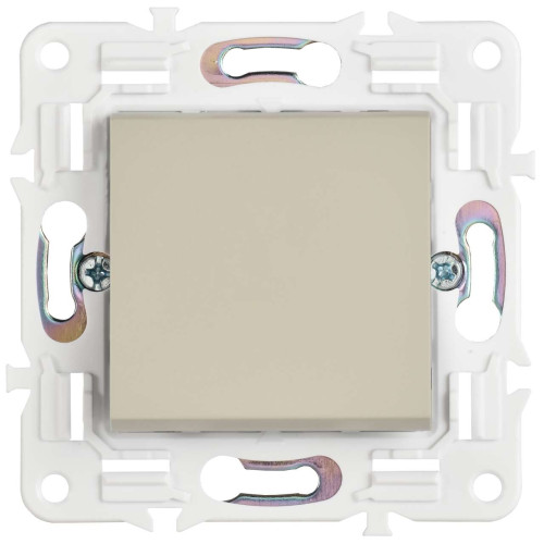 SKANDY Выключатель 1-клавишный кнопочный 10А SK-V14B бежевый IEK