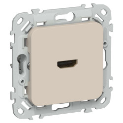 FLITE Розетка HDMI РШДМА-ФлЛ льняной IEK