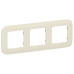FLITE Рамка 3-местная РУ-3-А-ФлСл сливочный IEK