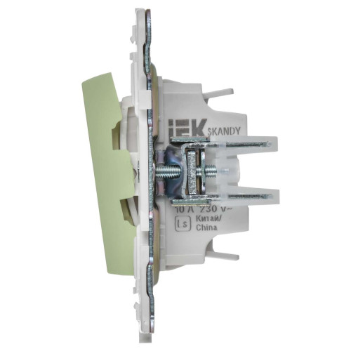 SKANDY Выключатель 2-клавишный проходной 10А SK-V05G мятный IEK
