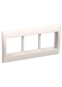 PRIMER Рамка и суппорт на 6 модулей 75мм для кабель-каналов 100х40 и 100х60 белый IEK