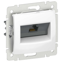 IEKVALENA Розетка компьютерная RJ45 категория 5Е UTP 6942861 белый IEK
