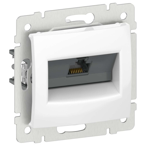 IEKVALENA Розетка компьютерная RJ45 категория 5Е UTP 6942861 белый IEK