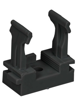 ELASTA Держатель с защелкой для гофрированных труб под монтажный пистолет CFM25 черный IEK