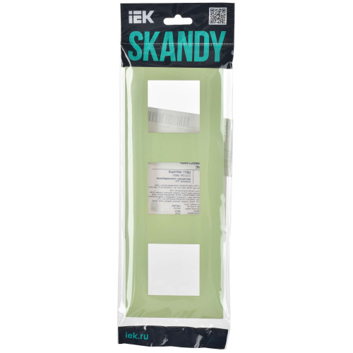 SKANDY Рамка 3-местная SK-F03M мятный IEK