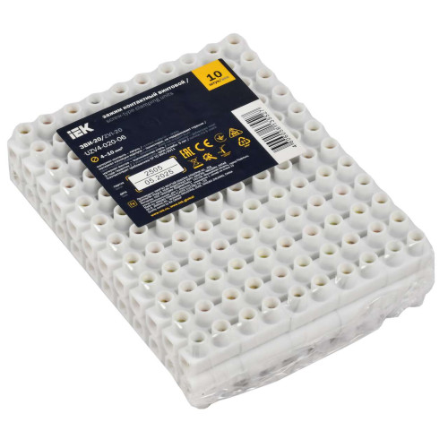 Зажим контактный винтовой ЗВИ-20 н/г 4,0-10мм2 12пар IEK