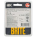 BRITE Рамка 1-местная РУ-1-1-Бр металл латунь RE IEK