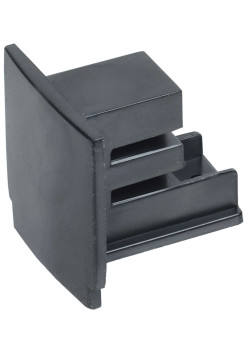 Заглушка для трехфазного осветительного шинопровода черная IEK