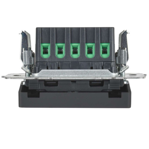 BRITE Кнопка звонка с индикацией для отелей 10А ВС10-1-9-БрГ графит IEK