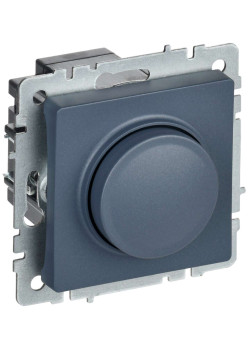 BRITE Светорегулятор поворотно-нажимной 600Вт СС10-1-0-БрМ маренго IEK