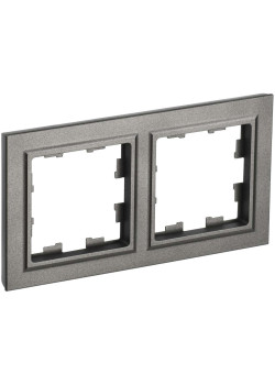 BRITE Рамка 2-местная РУ-2-БрШ шампань IEK