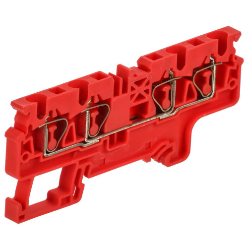 ARMAFIX Клемма пружинная CX4-4 четырехконтактная красная IEK