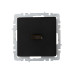 BRITE Розетка HDMI РHDMI-0-БрЧ черный IEK