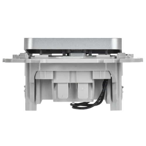 FLITE Выключатель 1-клавишный проходной с индикацией 10А ВС61-1-1-ФлА алюминий IEK